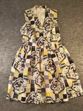 RAOUL Geometric Floral Sleeveless Dress – Size 4